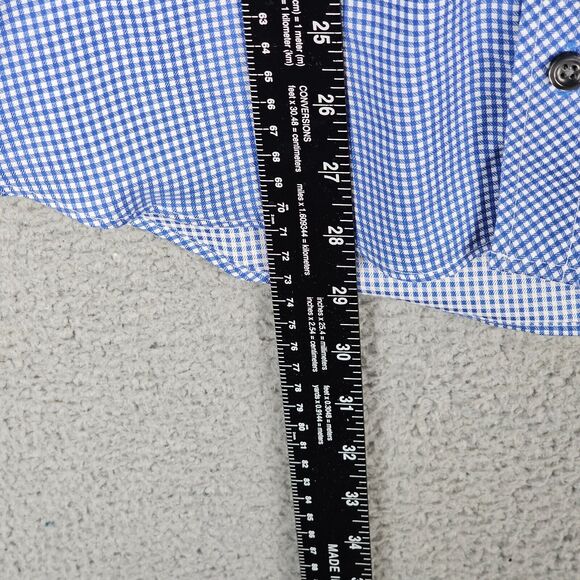 TWILLORY Noniron Safe Cotton Shirt Mens 15.5 32/33 Plaid Dress Button Up - Picture 3 of 9